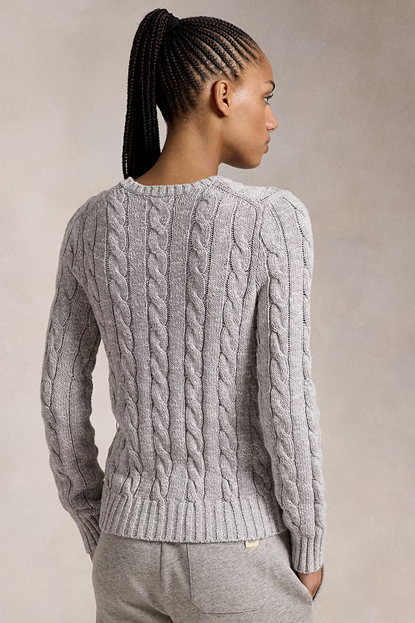 ΠΛΕΚΤΟ ΒΑΜΒΑΚΕΡΟ POLO RALPH LAUREN - 999 CREAM24/LT NCKEL